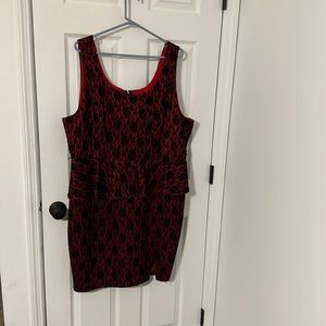 Torrid Rebel Wilson red and Black size 22 dress